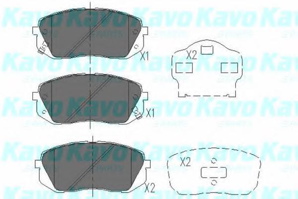 581012SA70,KIA 58101-2SA70 Brake Pad Set, disc brake for KIA