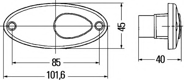 Left/Right HELLA 2PF 001 259-631 Position Light Left/Right HELLA 2PF 001 259-631 Position Light