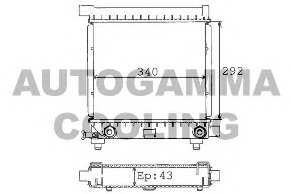 8MK 376 711-314 HELLA Radiator engine cooling