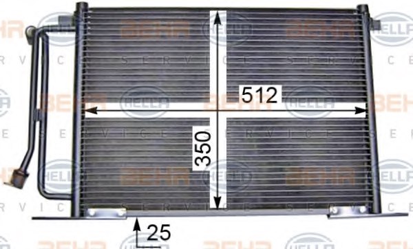 air conditioning BEHR HELLA SERVICE 8FC 351 036-411 Condenser air conditioning BEHR HELLA SERVICE 8FC 351 036-411 Condenser