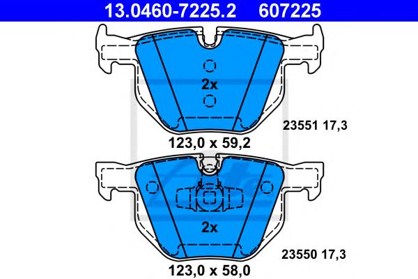 34216769105,BMW 34 21 6 769 105 Brake Pad Set, disc brake for BMW