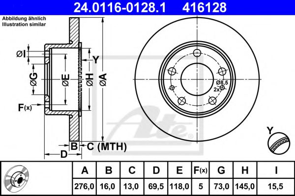 2994066,IVECO 2994066 Brake Disc for IVECO
