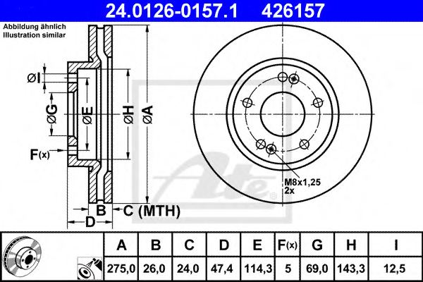 517122H000,HYUNDAI 517122H000 Brake Disc for HYUNDAI