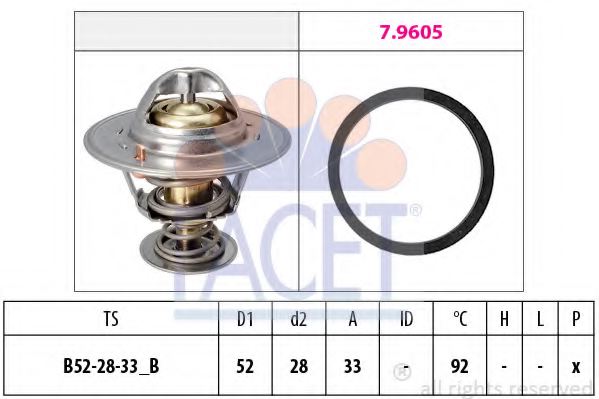 1812482,FORD 1812482 Thermostat, coolant for FORD