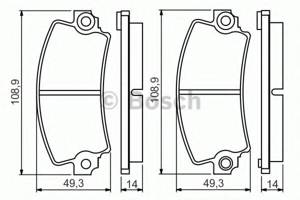 4320271,FIAT 4320271 Brake Pad Set, disc brake for FIAT