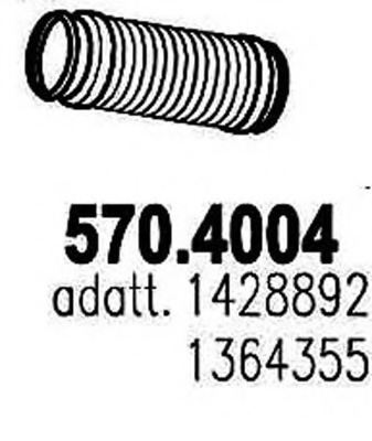 1428892,SCANI 1428892 Flex Hose, exhaust system for SCANI