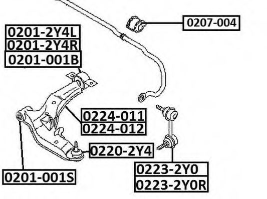 545002Y412,NISSAN 545002Y412 Control Arm for NISSAN