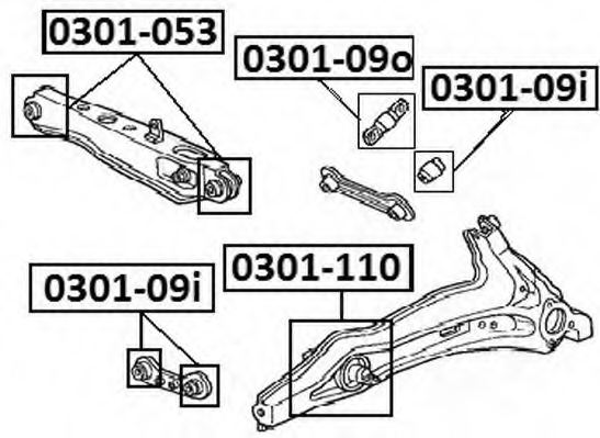 52385SR3000,HONDA 52385-SR3-000 Control Arm-/Trailing Arm