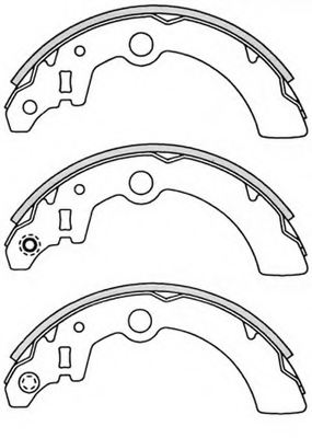 5320076G00,SUZUK 53200-76G00 Brake Shoe Set for SUZUK