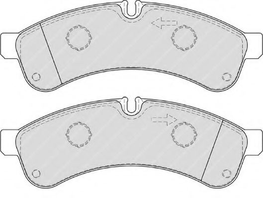 Iveco Daily Van 5//2014-/> 2.3 3.0 Front Brake Pads Set W163-H67-T20