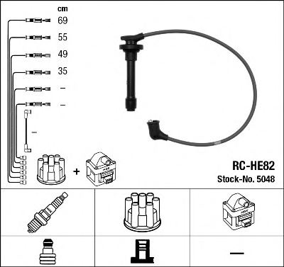 32700P3G003,HONDA 32700-P3G-003 Ignition Cable Kit for HONDA