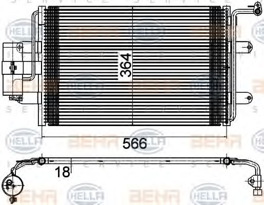 Nissens 94310 Condensatore Climatizzatore - Compatibile VW Golf IV, Audi A3, Seat Leon, Audi TT - Ricambio A/C - 2