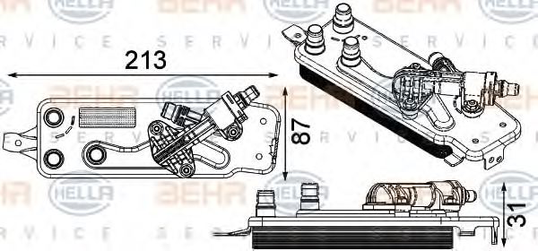 7638678,BMW 7638678 Oil Cooler, automatic transmission for BMW