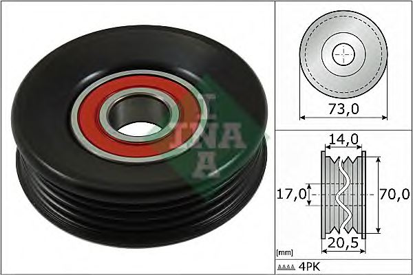 Idler Pulley Genuine Honda 38942-P2K-T01 Idler Pulley Genuine Honda 38942-P2K-T01