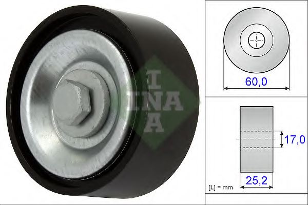 119233042R,RENAU 119233042R Tensioner Pulley, v-ribbed belt for RENAU
