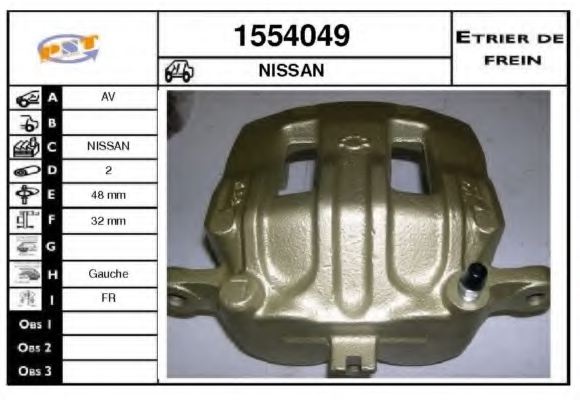 ベルゼビート 41011VS40A,NISSA 41011VS40A Brake Caliper for NISSA