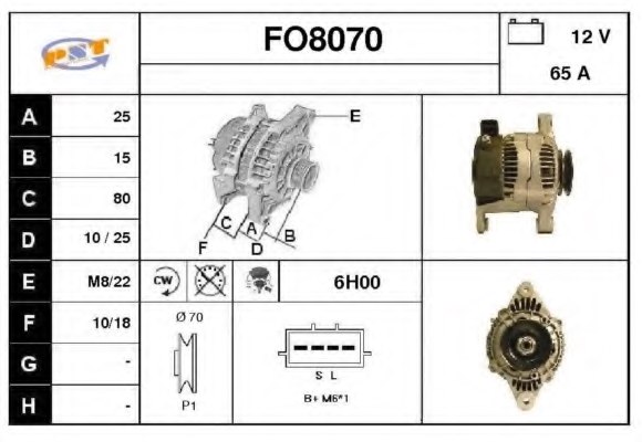 231000F601,NISSA 23100-0F601 Alternator for NISSA