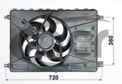 1593900,FORD 1593900 Fan, radiator for FORD