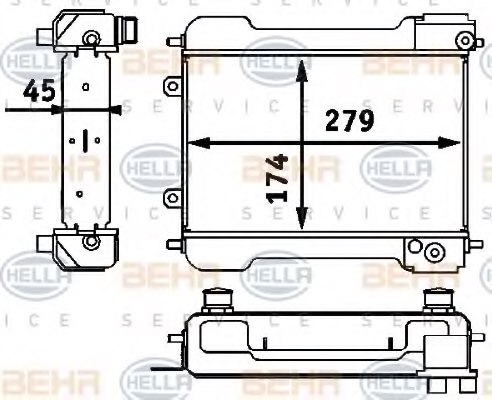 4635000500,MERCE 4635000500 Oil Cooler, engine oil for MERCE