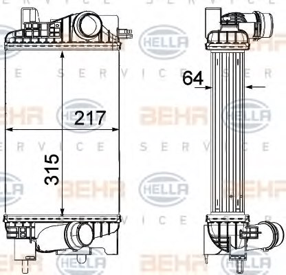13283252,OPEL 13283252 Intercooler, charger for OPEL