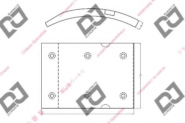 4103990526,NISSA 4103990526 Brake Lining, drum brake for NISSA