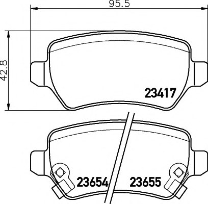 1605128,OPEL 16 05 128 Brake Pad Set, disc brake for OPEL