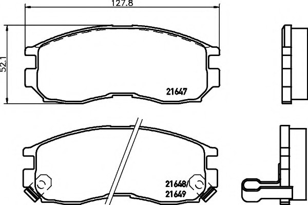 MB699266,MITSUBISHI MB 699266 Brake Pad Set, disc brake for MITSUBISHI
