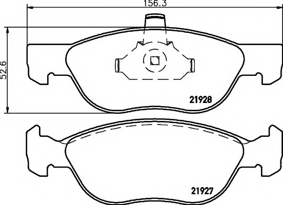 71769140,FIAT 71769140 Brake Pad Set, disc brake for FIAT