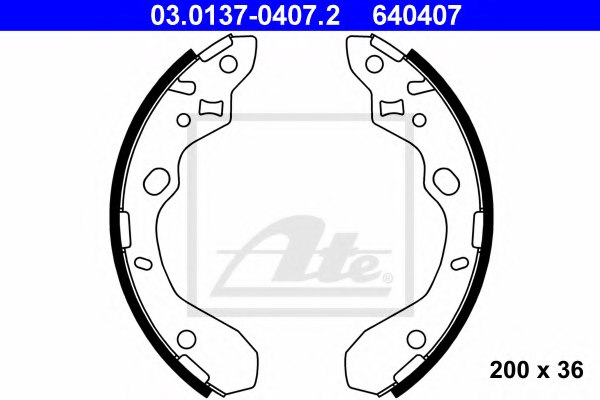 BJYM2638Z,MAZDA BJYM2638Z Brake Shoe Set for MAZDA