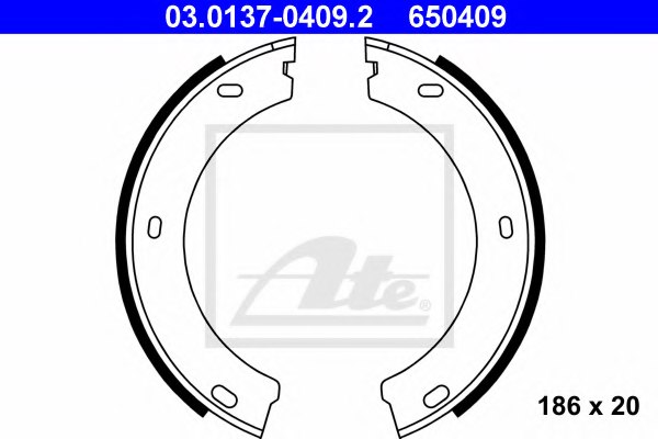 set of 4 parking brake Ferodo FSB425 Brake Shoe Set