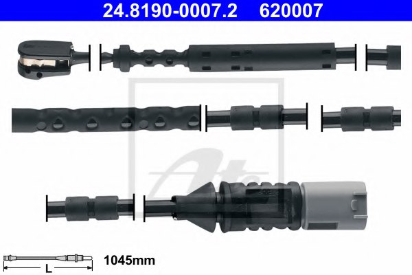 34356792292,BMW 34356792292 Warning Contact, brake pad wear for BMW