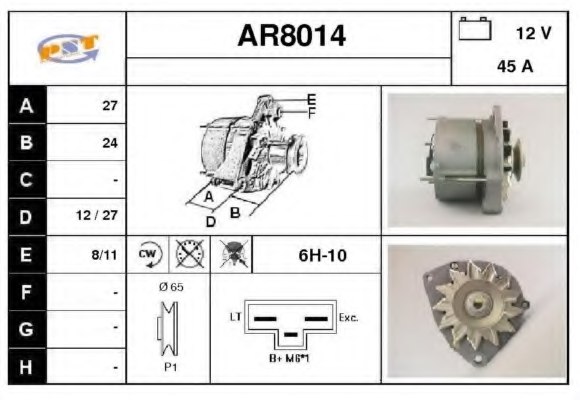 116100506000,ALFA 116100506000 Alternator for ALFA