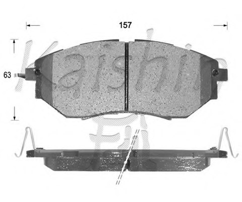 D7060,MK K D-7060 Brake Pad Set, disc brake for MK K
