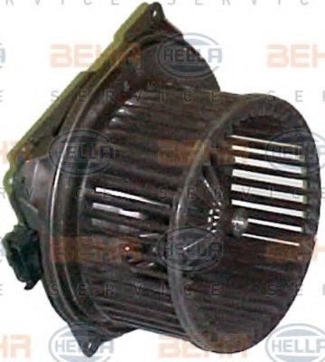 HELLA 8EV 003 361-011 Ventilator - Turbo - 24V - 6.5W - Zwart - Kabel: 1400mm