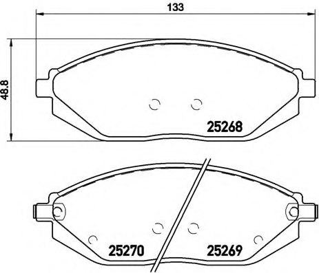 96682858,CHEVR 96682858 Brake Pad Set, disc brake for CHEVR