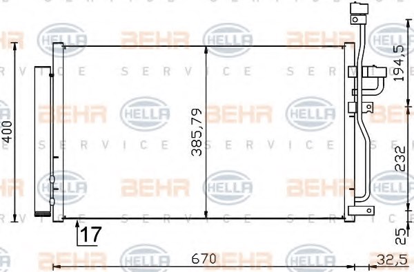20759647,OPEL 20759647 Condenser, air conditioning for OPEL