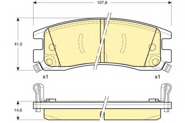 18044883,OEM 18044883 Brake Pad for OEM