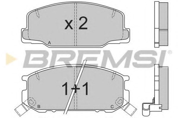 0449128280,TOYOT 04491-28280 Brake Pad Set, disc brake for TOYOT
