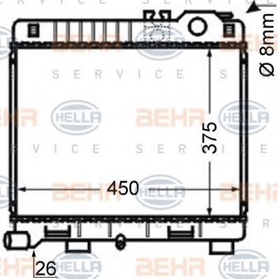 1709497,BMW 1709497 Radiator, engine cooling for BMW