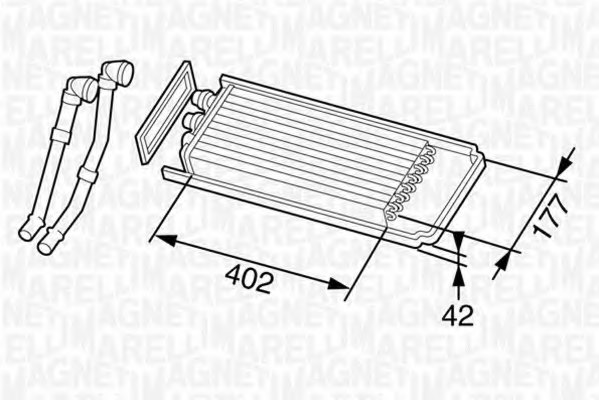 42553964,IVECO 42553964 Heat Exchanger, interior heating for IVECO