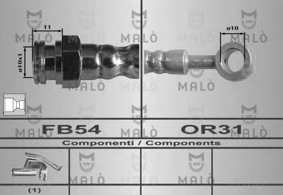 587371C800,HYUNDAI 58737-1C800 Brake Hose for HYUNDAI