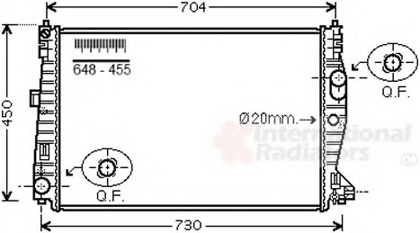 50516225,ALFA 50516225 Radiator, engine cooling for ALFA