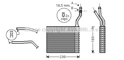 1754199,FORD 1754199 Heat Exchanger, interior heating for FORD