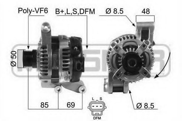 30795495,VOLVO 30795495 Alternator for VOLVO