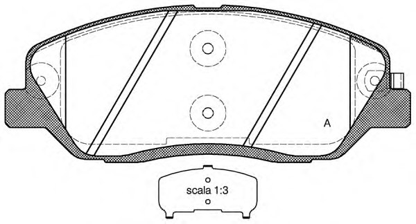 581012PA70,KIA 581012PA70 Brake Pad Set, disc brake for KIA