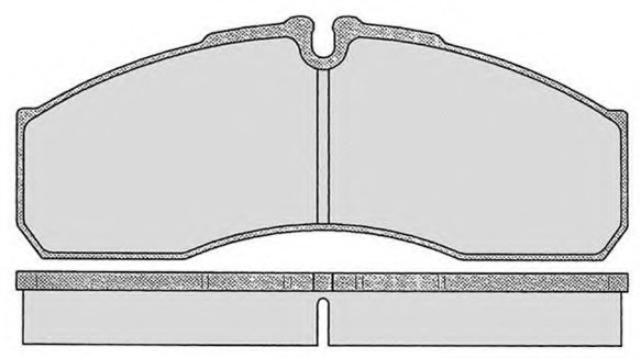 2995632,IVECO 2995632 Brake Pad Set, disc brake for IVECO