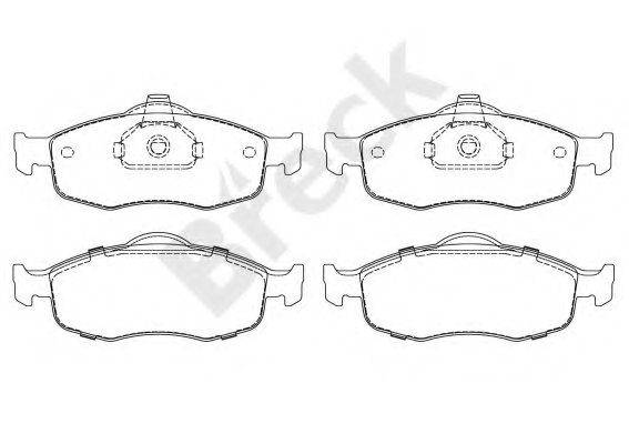 5029147,FORD 5029147 Brake Pad Set, disc brake for FORD