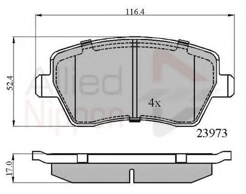 410608481R,RENAU 410608481R Brake Pad Set, disc brake for RENAU