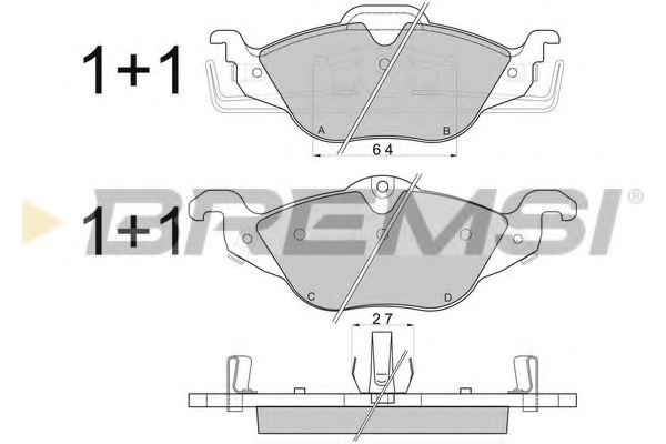 1605034,OPEL 1605034 Brake Pad Set, disc brake for OPEL
