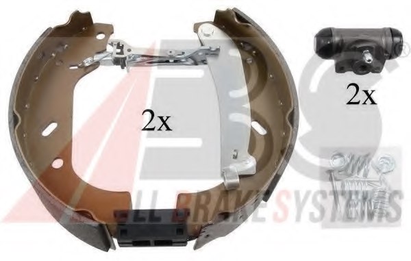 LS1964 Genuine Delphi Rear Brake Shoe Set